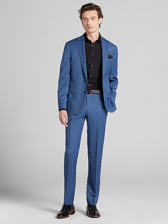 Awearness Kenneth Cole Slim Fit Check Suit