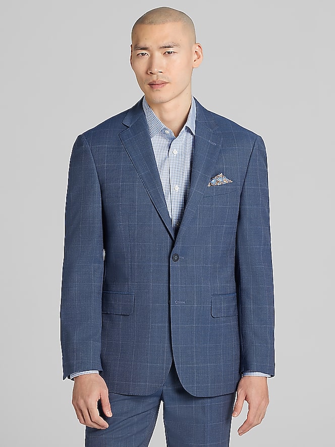 Awearness Kenneth Cole CHILLFLEX Modern Fit Windowpane Suit