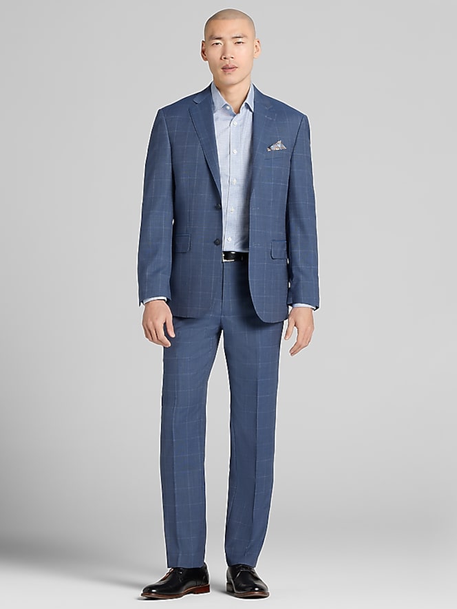 Awearness Kenneth Cole CHILLFLEX Modern Fit Windowpane Suit