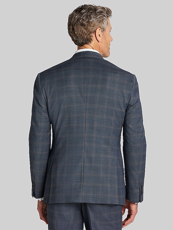 Awearness Kenneth Cole Modern Fit Plaid Suit