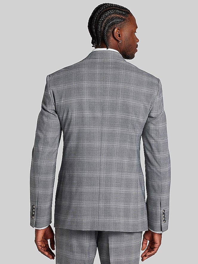 Awearness Kenneth Cole Modern Fit Plaid Suit