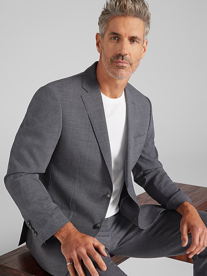 Awearness Kenneth Cole Modern Fit Grid Suit