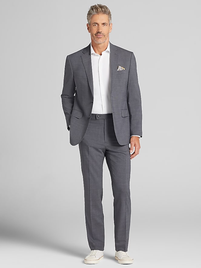 Awearness Kenneth Cole Modern Fit Grid Suit