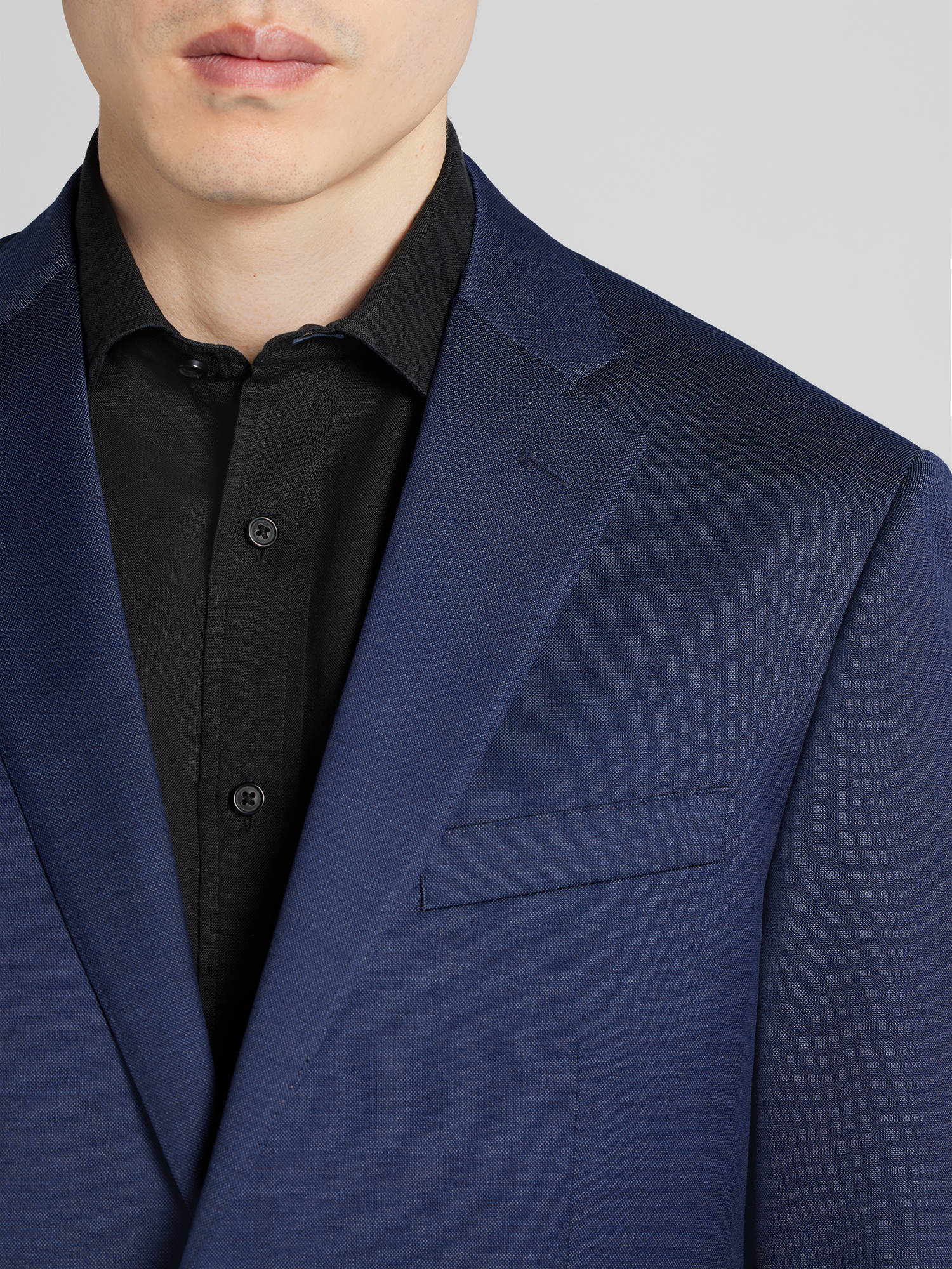 Awearness Kenneth Cole Modern Fit Tic Pattern Suit, Navy Tic