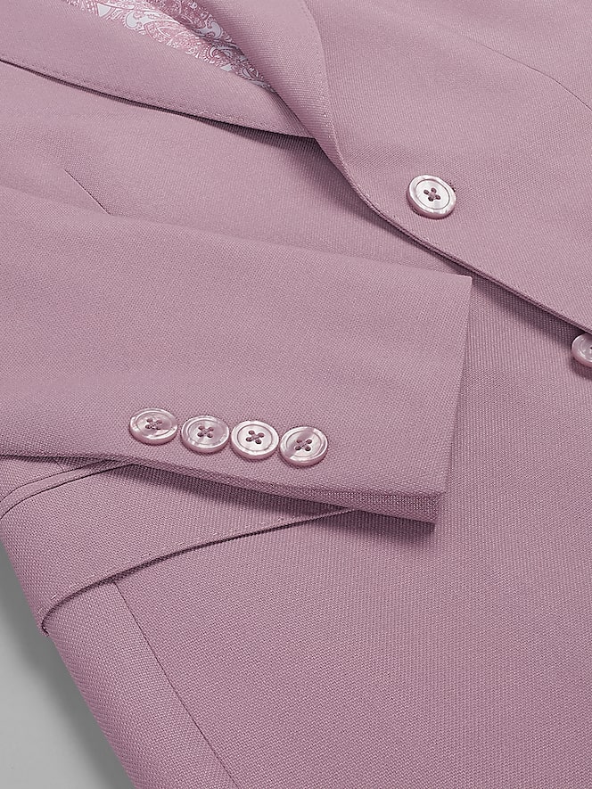 Egara Skinny Fit Peak Lapel Suit, Dusty Rose - Image 5 of 9