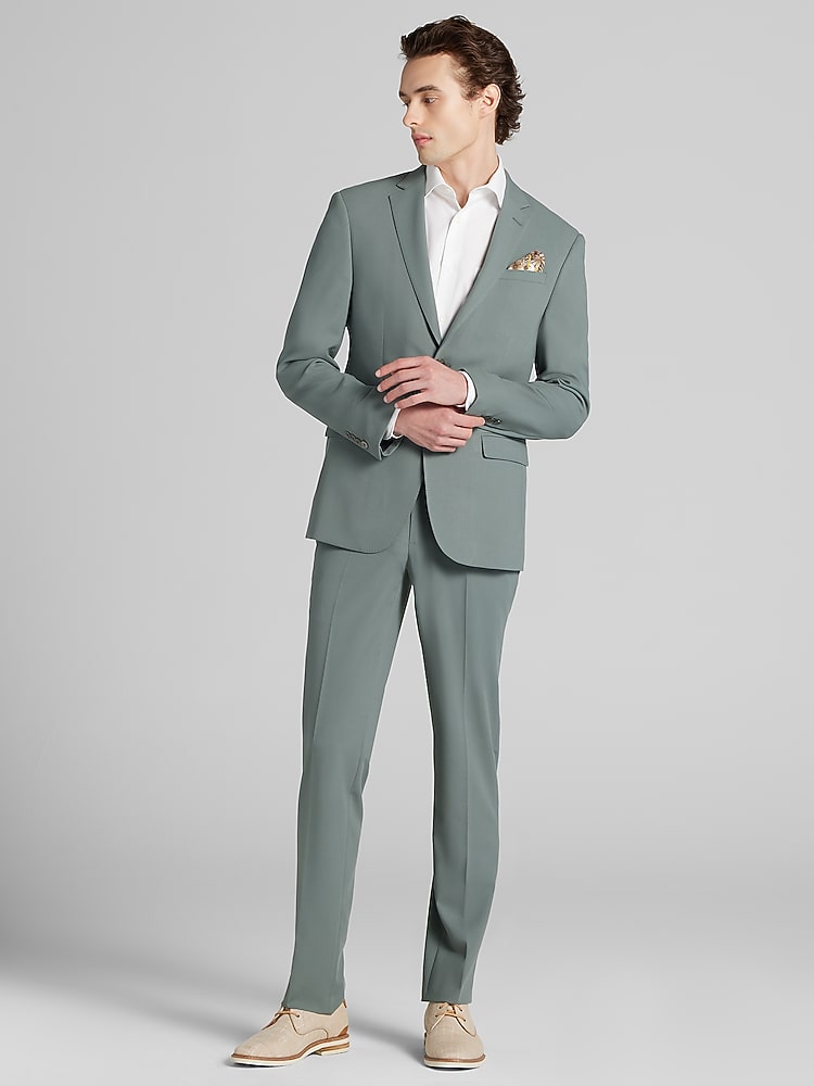 Egara Skinny Fit Notch Lapel Suit, Sage - Green | 2 Piece Suits | Men's  Wearhouse