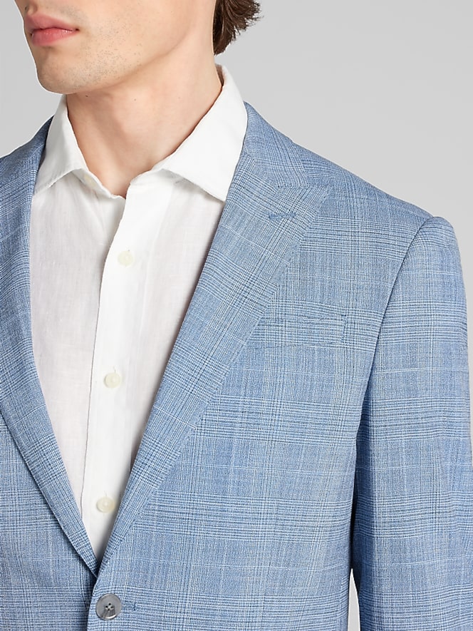 Egara Skinny Fit Windowpane Suit