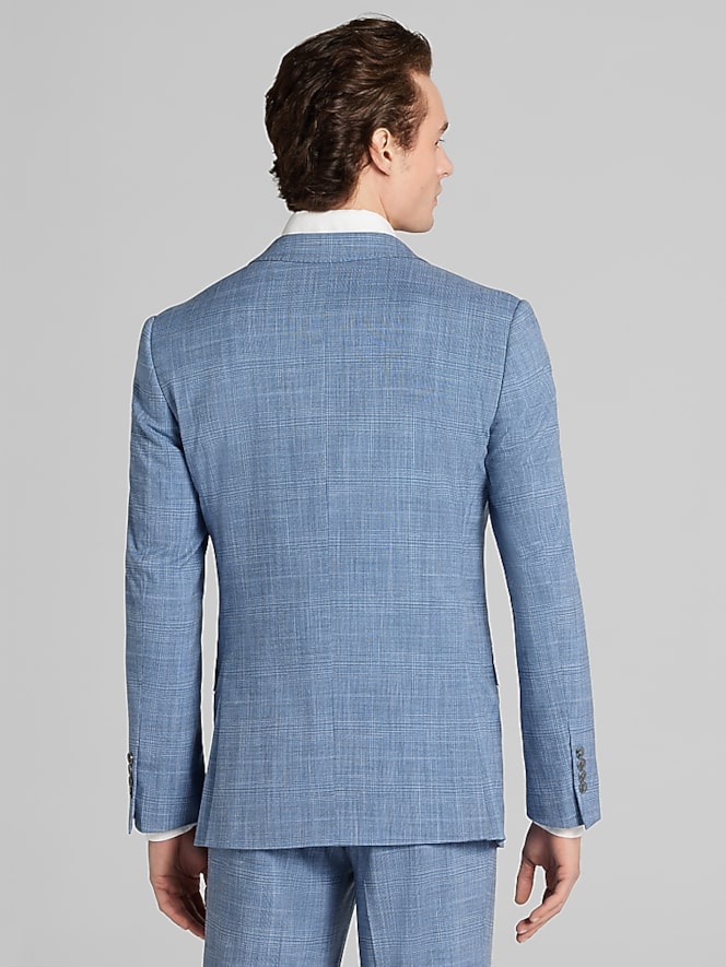 Egara Skinny Fit Windowpane Suit