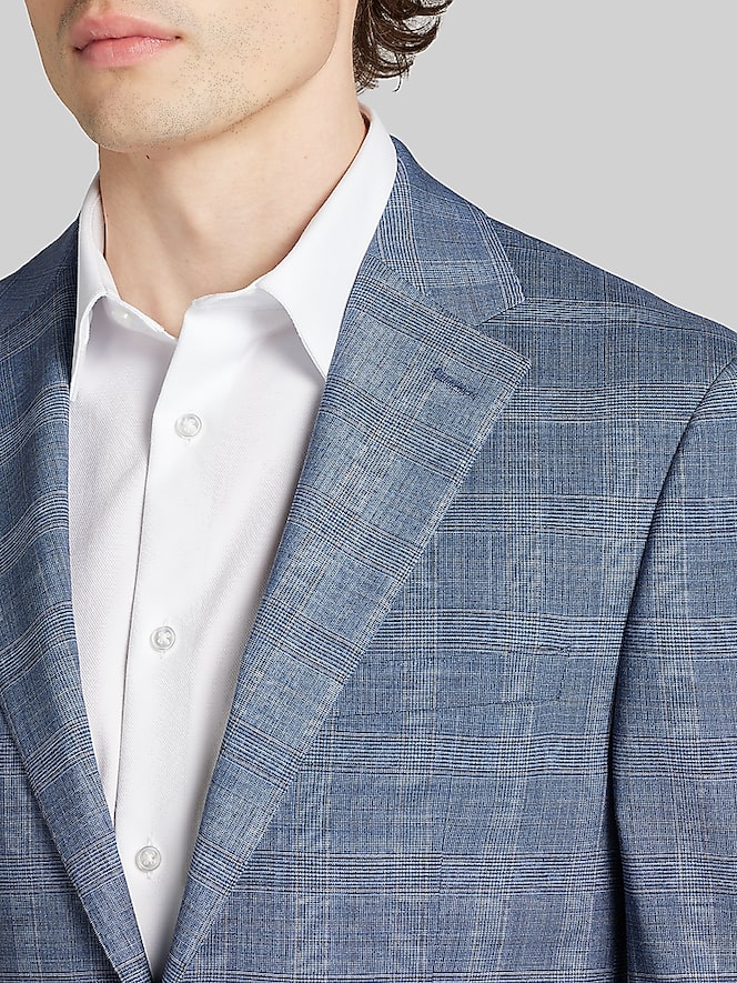Calvin Klein Slim Fit Plaid Suit
