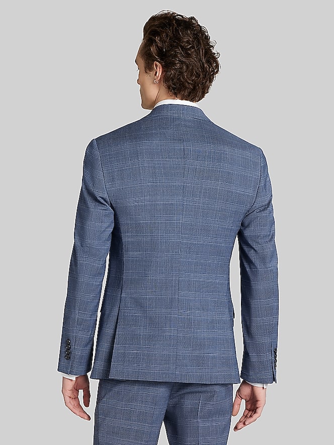Calvin Klein Slim Fit Plaid Suit