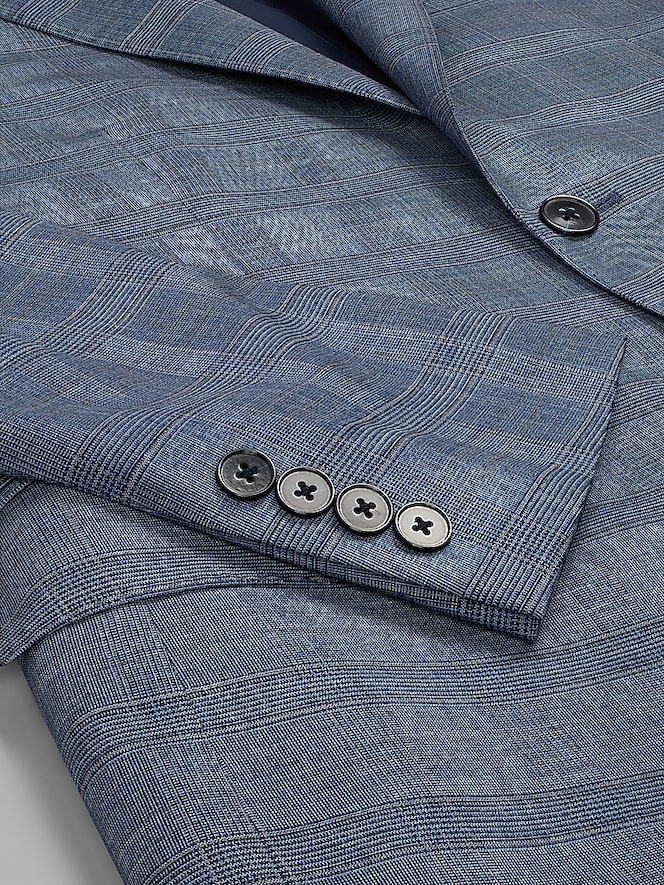 Calvin Klein Slim Fit Plaid Suit