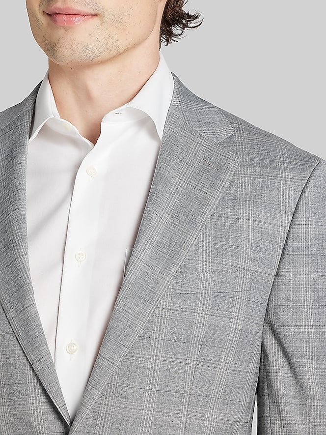 Calvin Klein Slim Fit Plaid Suit