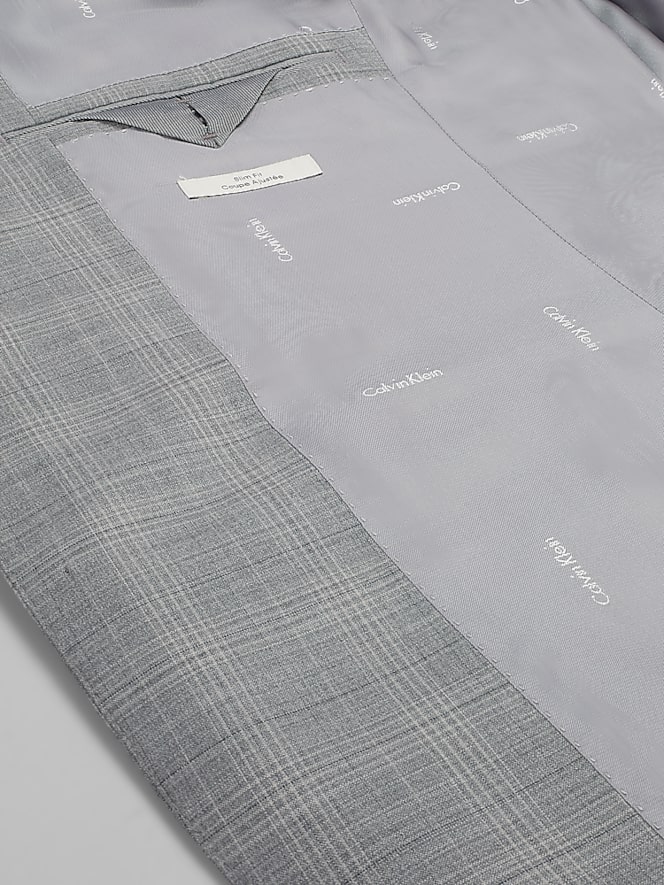 Calvin Klein Slim Fit Plaid Suit