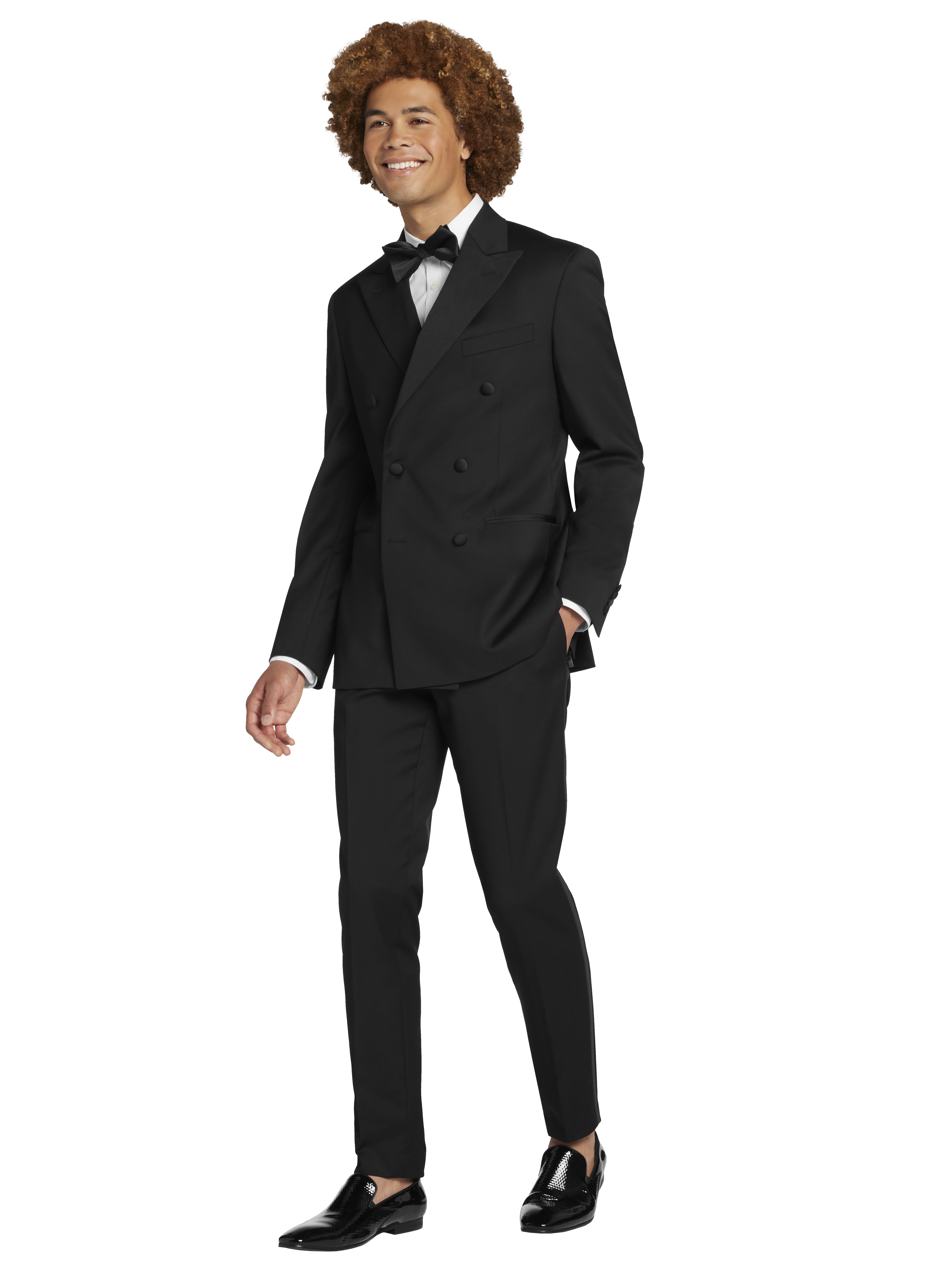 strapless navy formal dress Formal Attire Men's Black Shawl Collar Tuxedo. – HolloMen main image 1
