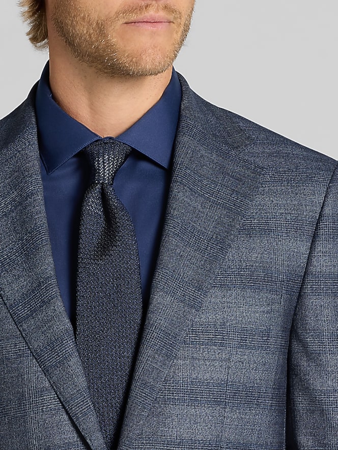 Calvin Klein Slim Fit Plaid Suit Jacket