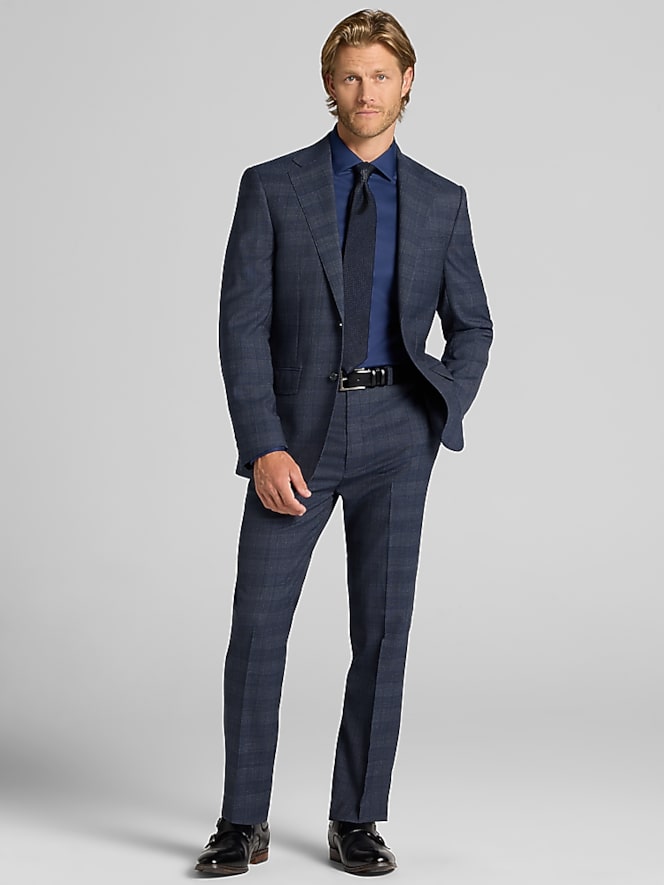 Calvin Klein Slim Fit Plaid Suit Jacket