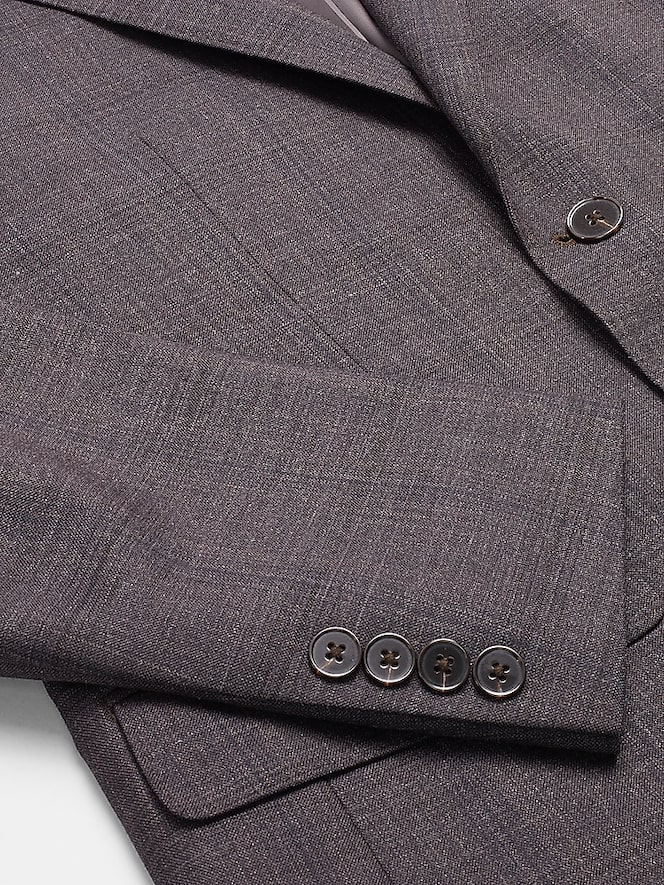 Calvin Klein Slim Fit Plaid Suit Jacket, Dk Brown Plaid - Image 4 of 7