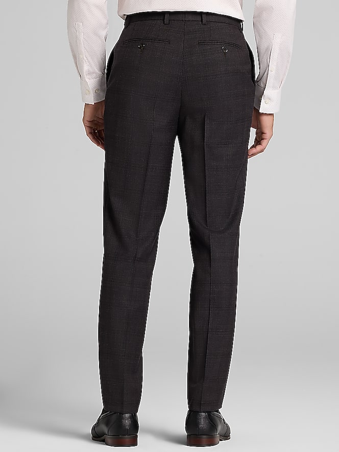 Calvin Klein Slim Fit Plaid Suit Pants