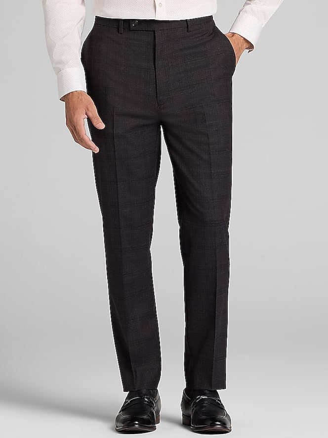 Calvin Klein Slim Fit Plaid Suit Pants