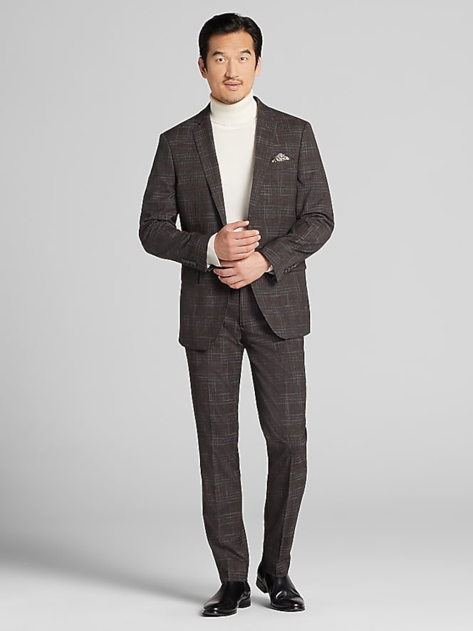 Wilke-Rodriguez Slim Fit Plaid Suit
