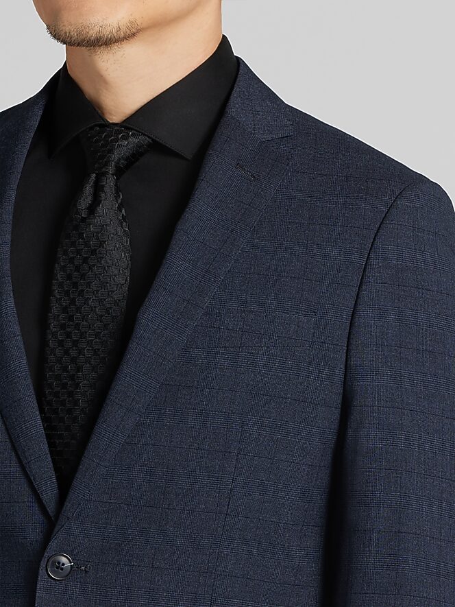 Wilke-Rodriguez Slim Fit Windowpane Plaid Suit