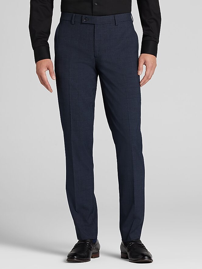 Wilke-Rodriguez Slim Fit Windowpane Plaid Suit