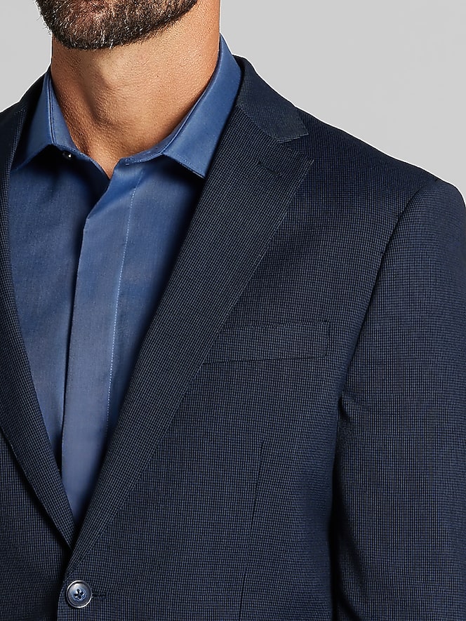 Wilke-Rodriguez Slim Fit Tic Pattern Suit