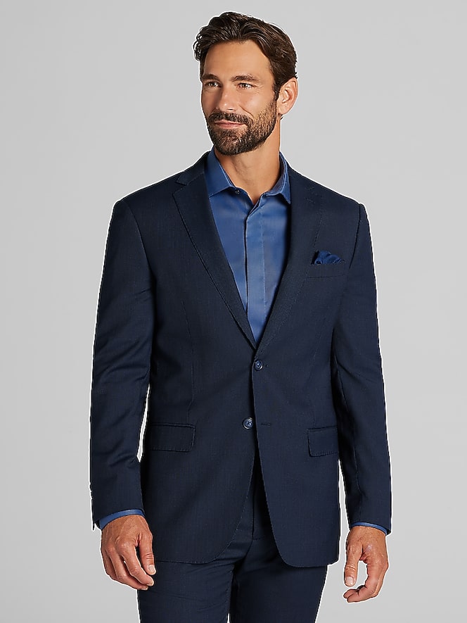 Wilke-Rodriguez Slim Fit Tic Pattern Suit