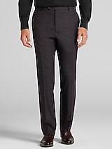 Pronto Uomo Platinum Modern Fit Plaid Suit Pants