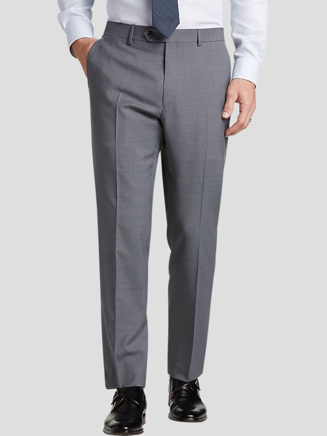 Tommy Hilfiger Modern Fit Suit Pants, Med Gray Solid - Image 1 of 1