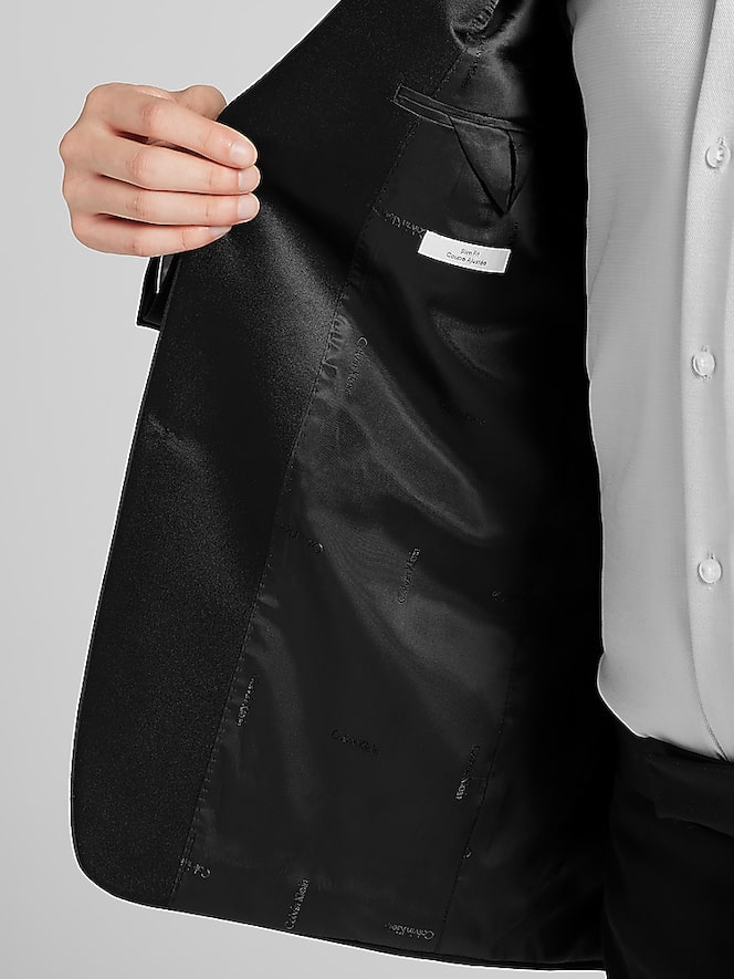 Calvin Klein Slim Fit Wool Notch Lapel Tuxedo Jacket