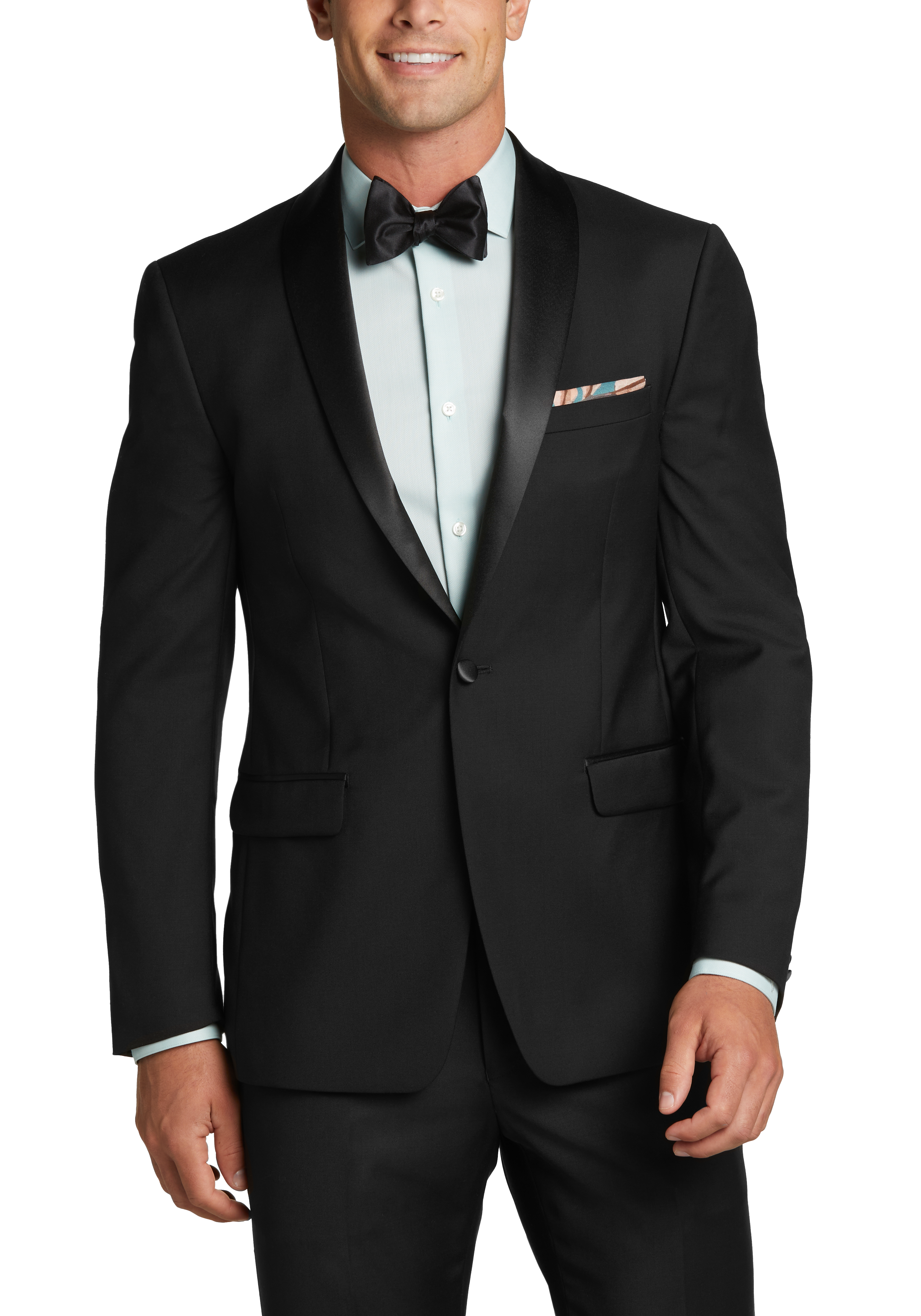 Slim Fit Wool Shawl Lapel Tuxedo Jacket