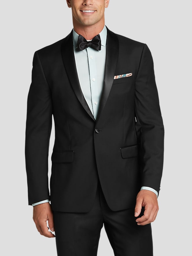 Calvin Klein Slim Fit Wool Shawl Lapel Tuxedo Jacket