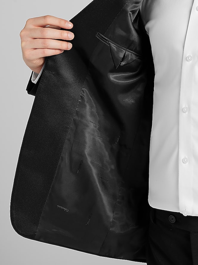 Calvin Klein Slim Fit Wool Shawl Lapel Tuxedo Jacket