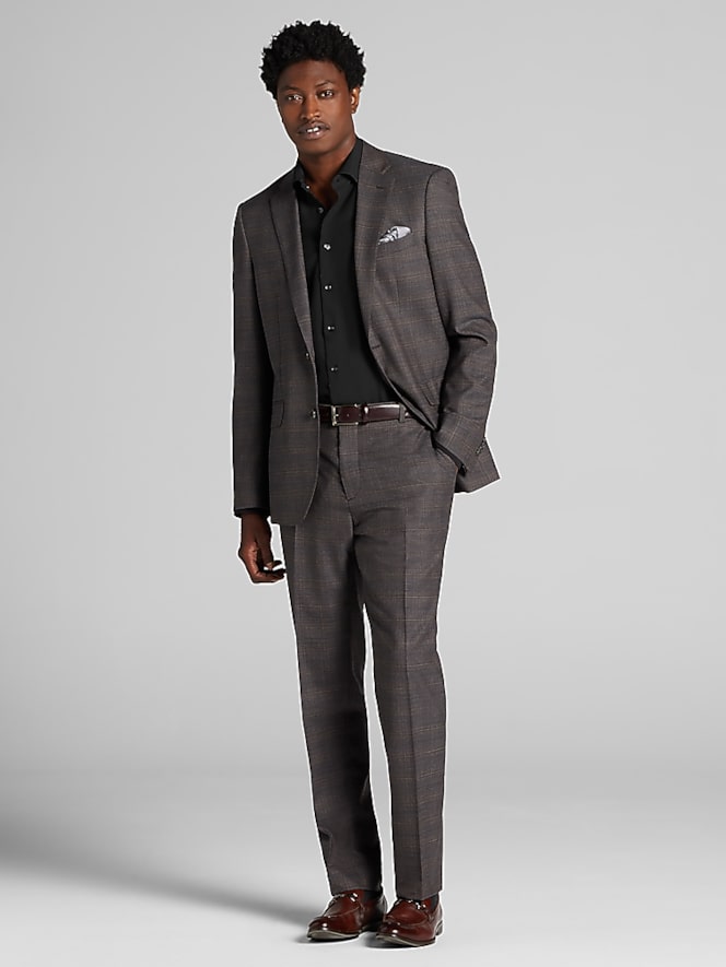 Joseph Abboud Classic Fit Plaid Suit Jacket