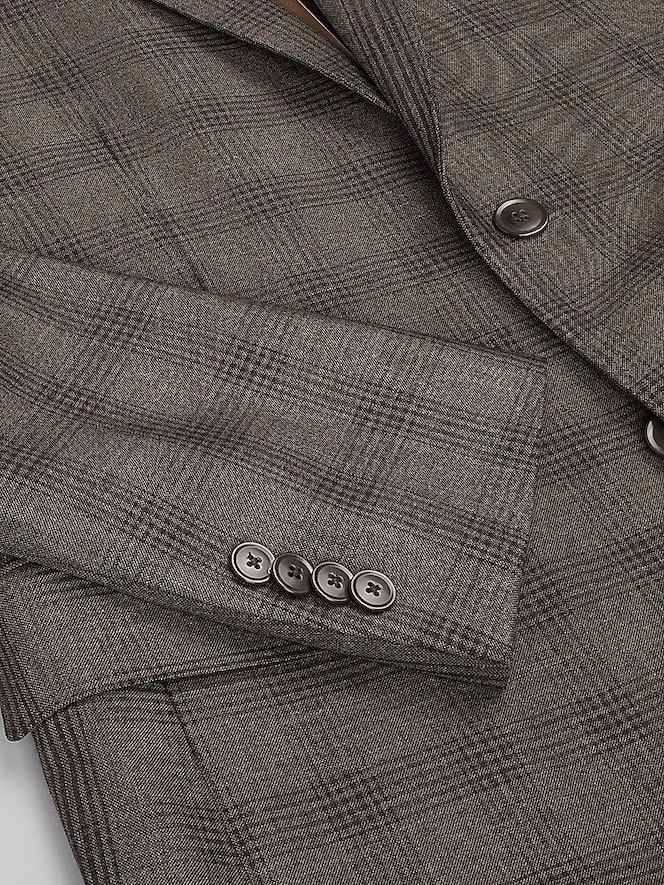 JOE Joseph Abboud Slim Fit Plaid Suit Jacket, Brown Plaid - Image 4 of 7