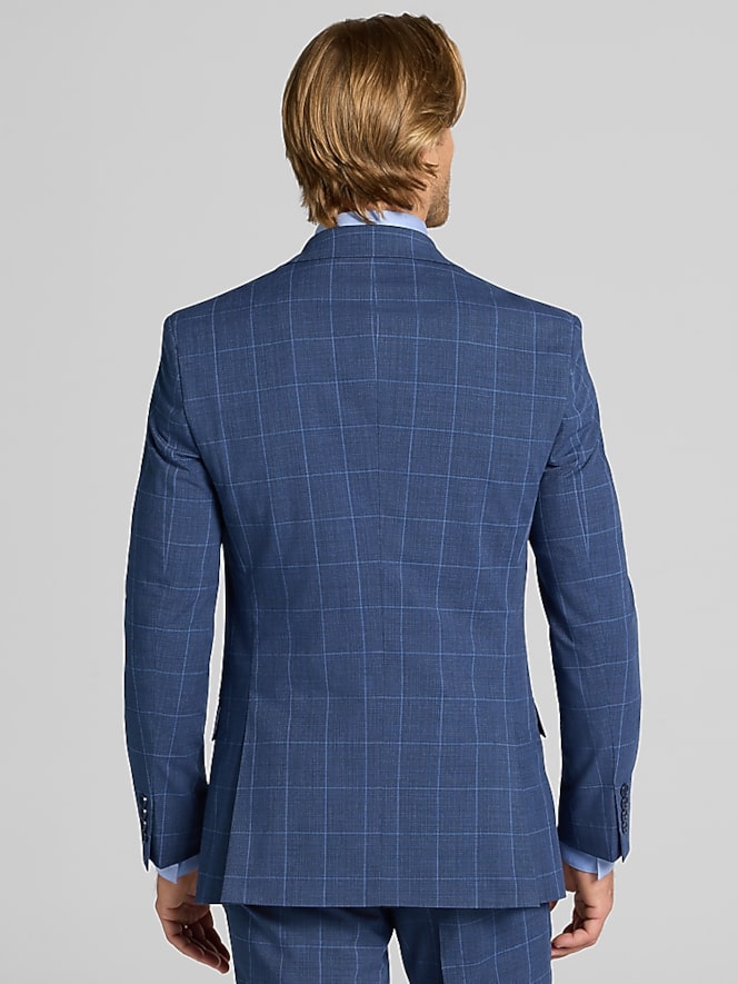 Dkny Modern Fit Windowpane Suit