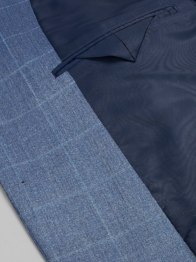 Dkny Modern Fit Windowpane Suit