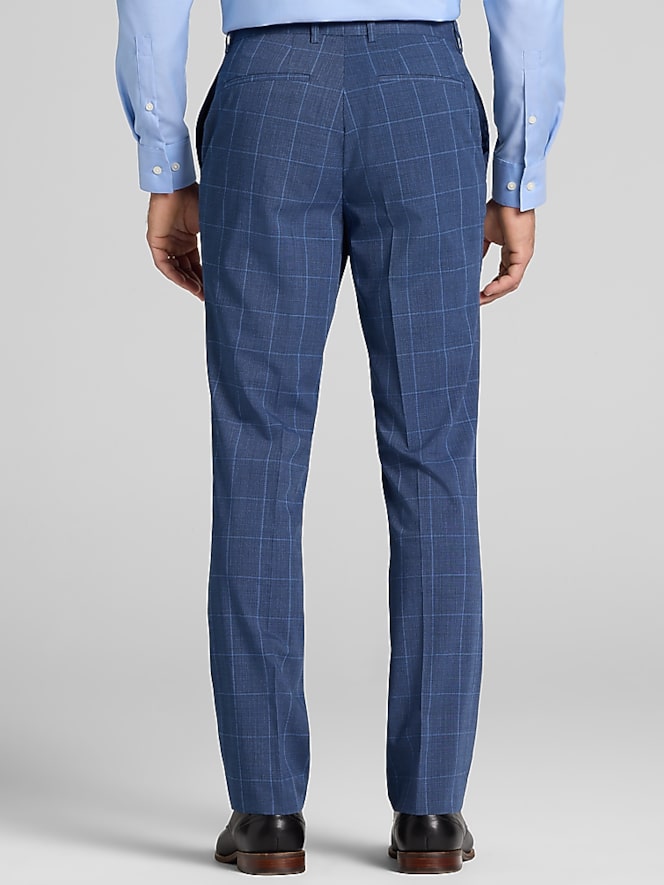 Dkny Modern Fit Windowpane Suit