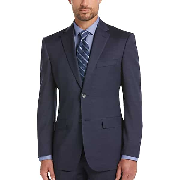 Awearness Kenneth Cole Big & Tall Executive Fit Men's Suit Separates Jacket Blue/Postman - Size: 54 Regular