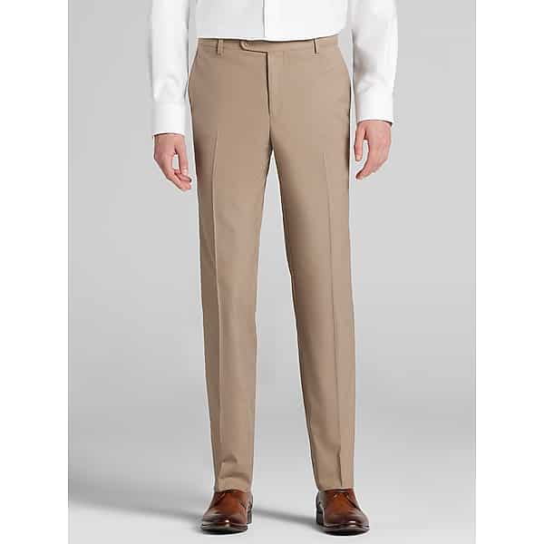 JOE Joseph Abboud Slim Fit Men's Suit Pants Tan - Size: 36W x 30L