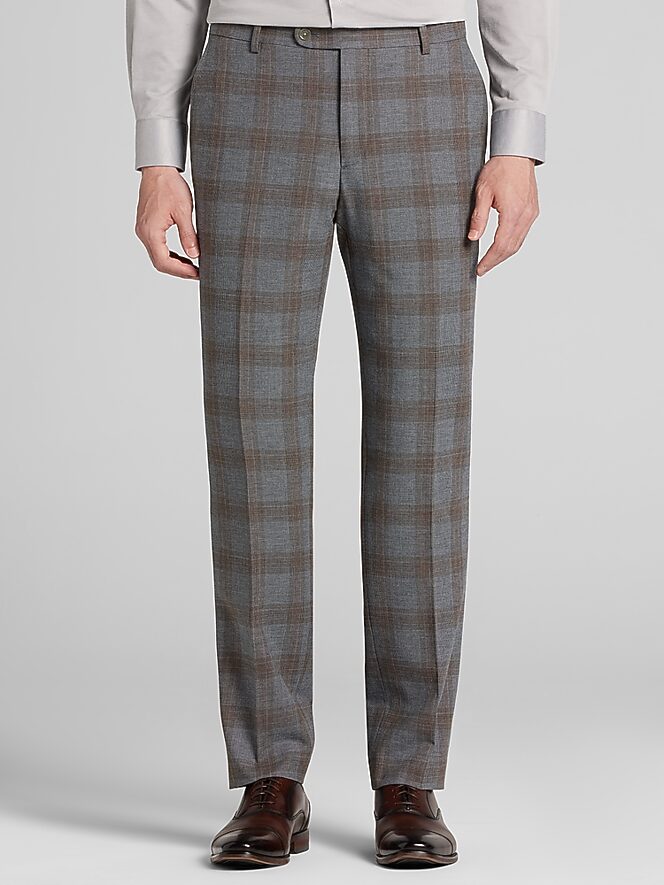 JOE Joseph Abboud Slim Fit Plaid Pants