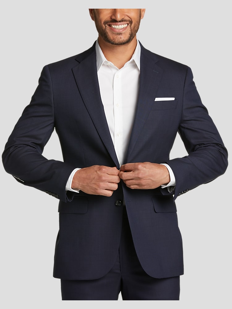 Joseph Abboud Modern Fit Suit Jacket, Blue Tic | Men's Wearhouse