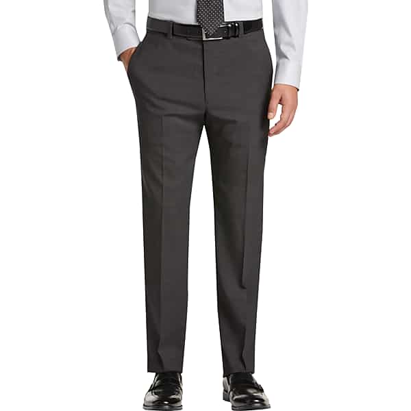 Joseph Abboud Modern Fit Wool Men's Suit Pants Charcoal Tic - Size: 52 TMW3H6R52U75