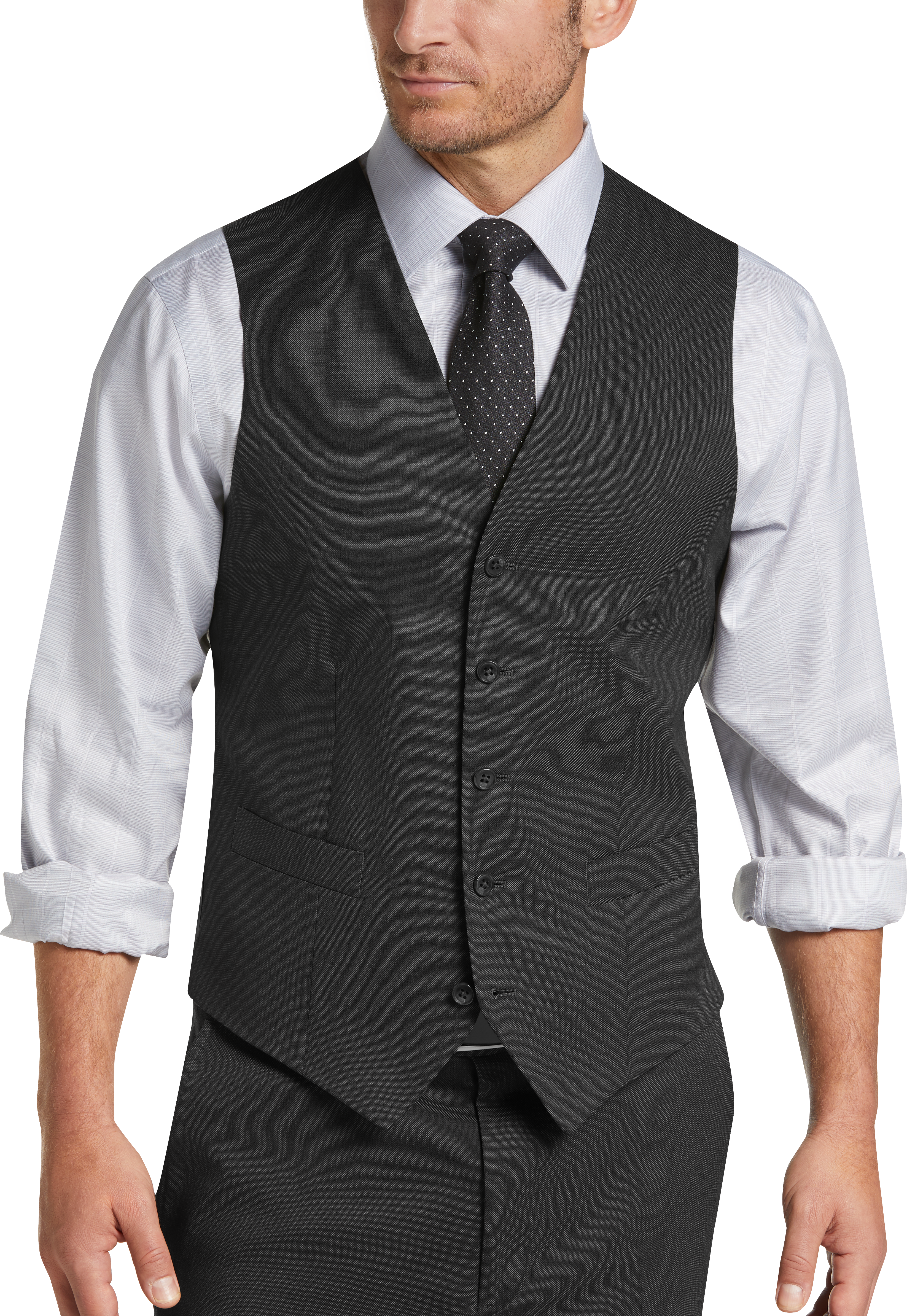 Modern Fit Wool Suit Vest