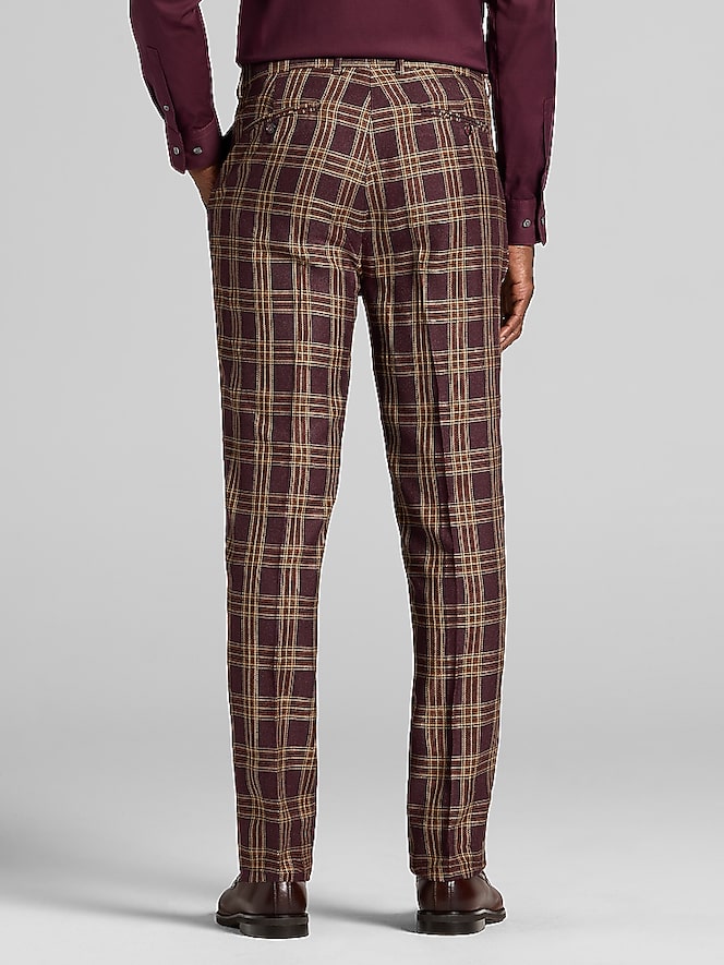 Paisley &Amp; Gray Modern Fit Plaid Suit