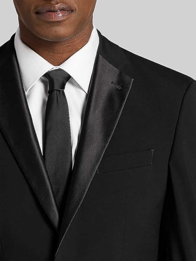 Wilke-Rodriguez Slim Fit Tuxedo, Formal Black - Big & Tall - Size: Long ...
