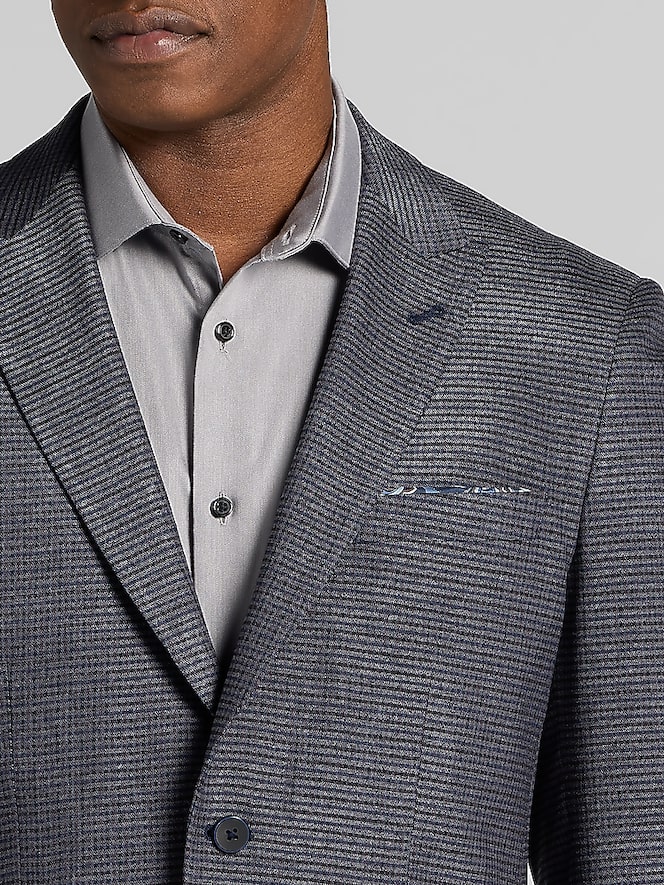 Paisley &Amp; Gray Modern Fit Plaid Suit