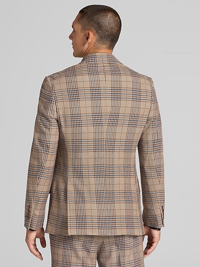 Paisley &Amp; Gray Modern Fit Plaid Suit