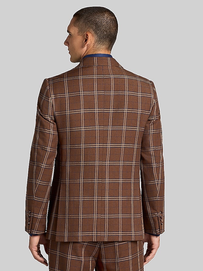 Paisley &Amp; Gray Modern Fit Plaid Suit